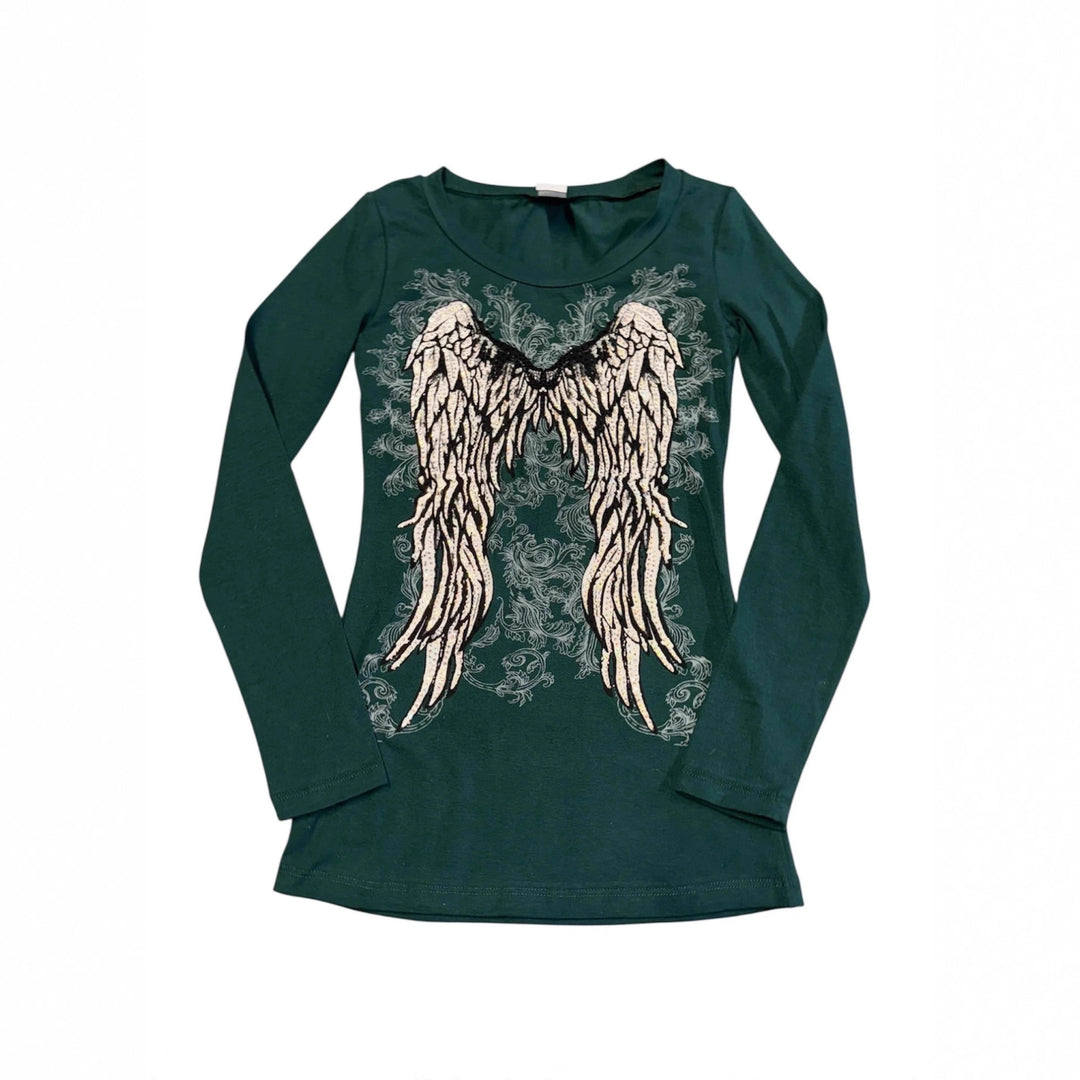 Damen T-Shirt mit Engelprint EB
