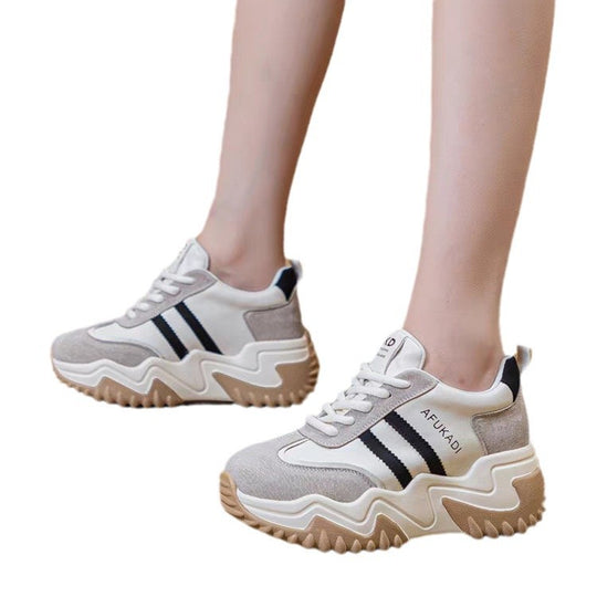 Damen Chunky Sneakers mit ergonomischer Dämpfung und rutschfester Sohle EB