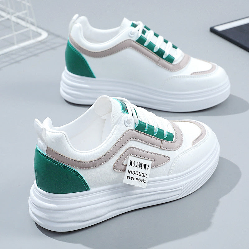 Damen sportive Sneakers mit modischem Design und dämpfender Sohle EB