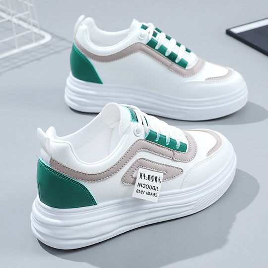 Damen sportive Sneakers mit modischem Design und dämpfender Sohle EB