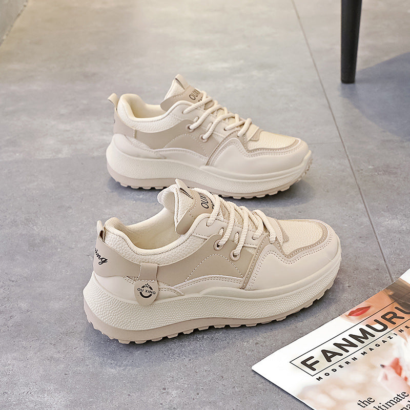 Damen Sportliche Chunky Sneakers mit atmungsaktiver Mesh-Oberfläche und gepolsterter Sohle EB