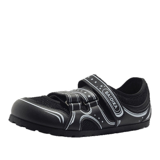 Damen Sportliche Riemensandalen mit atmungsaktiver Mesh-Oberfläche und rutschfester Sohle EB