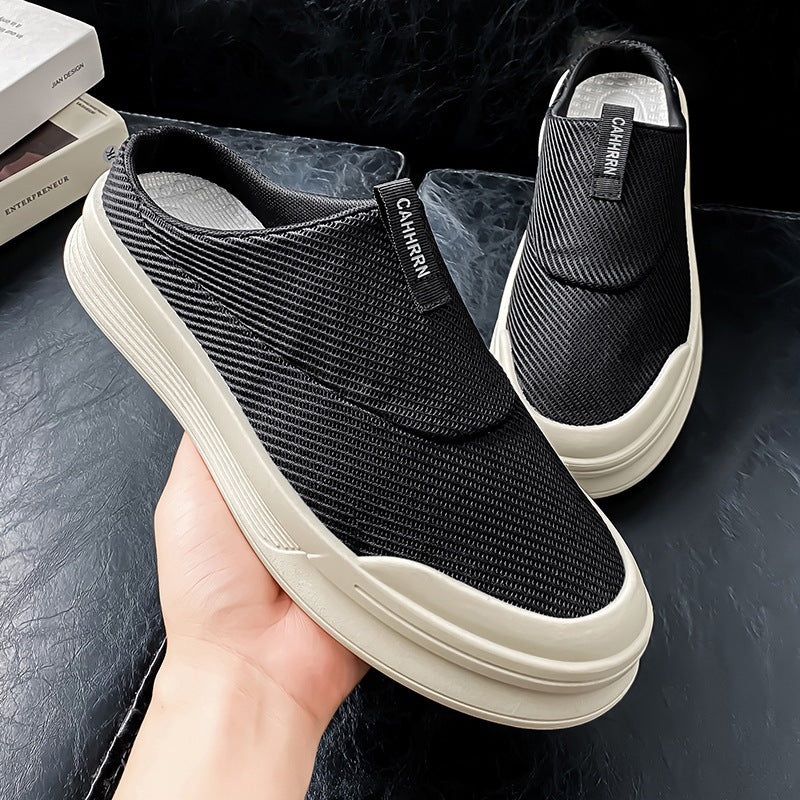 Damen Casually maxisierte Slip-On Sneakers mit atmungsaktiver Oberflächenstruktur EB