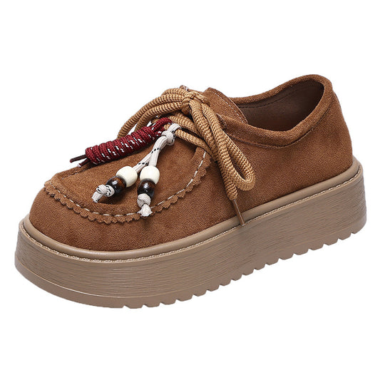Damen Chunky Clogs mit dekorativen Schnürsenkeln EB