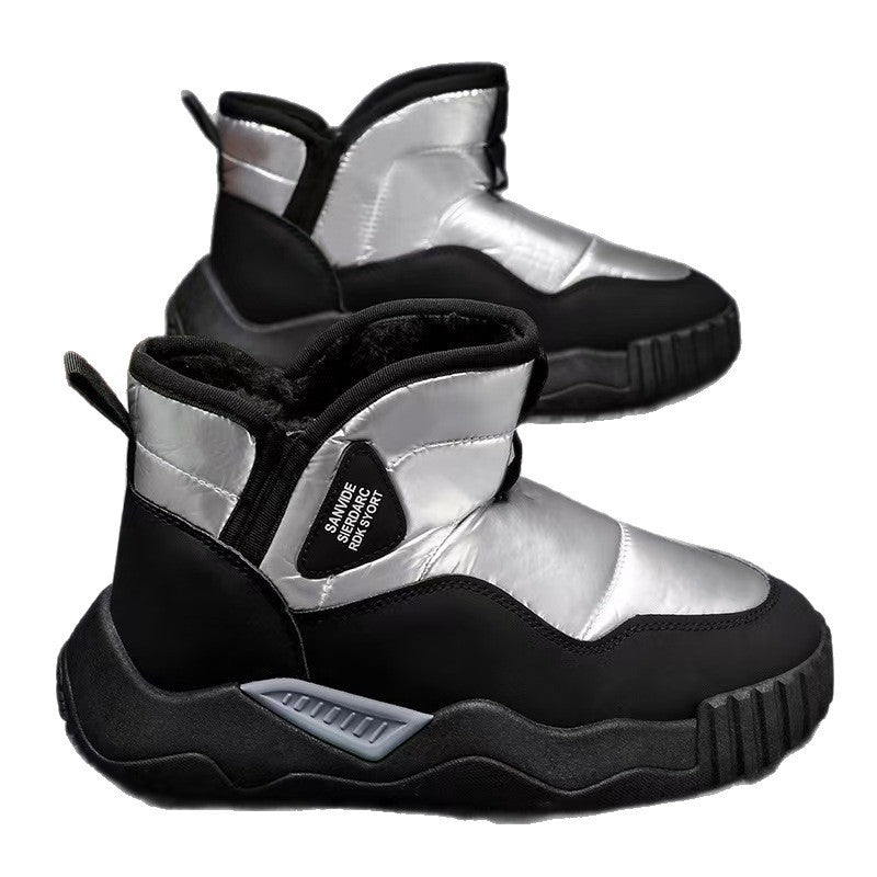 Damen modische Winterboots mit warmem Futter und rutschfester Sohle EB