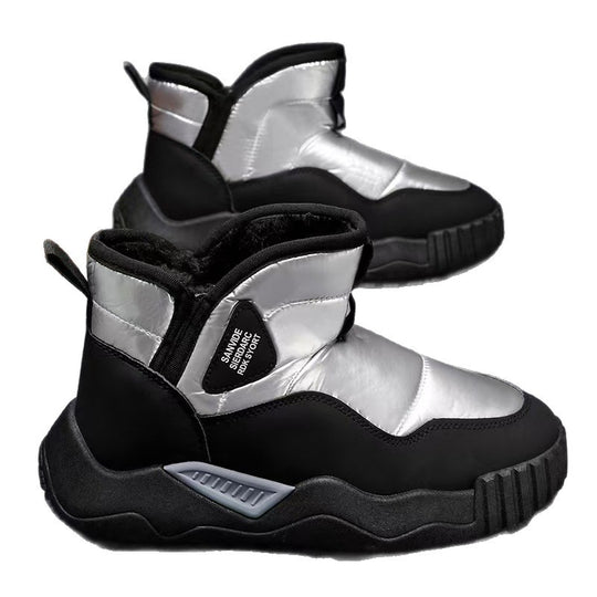 Damen modische Winterboots mit warmem Futter und rutschfester Sohle EB