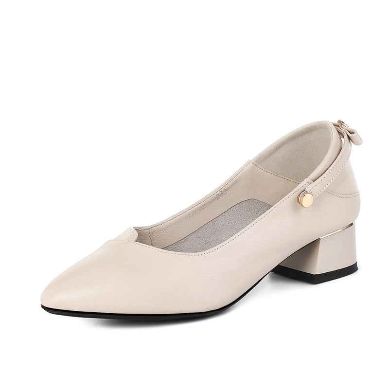 Damen Elegante Pumps mit modischem Riemen und gemütlichem Blockabsatz EB