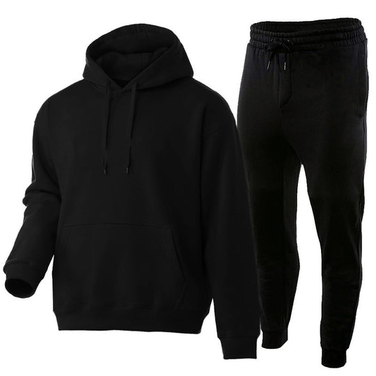 Unisex Premium-Sweatset mit doppelt vernähtem Hoodie, Kängurutasche und ergonomischer Tapered-Jogginghose EB