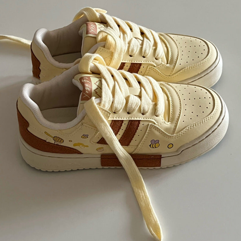 Damen Sportliche Sneaker mit bunten Applikationen und strapazierfähigem Obermaterial EB
