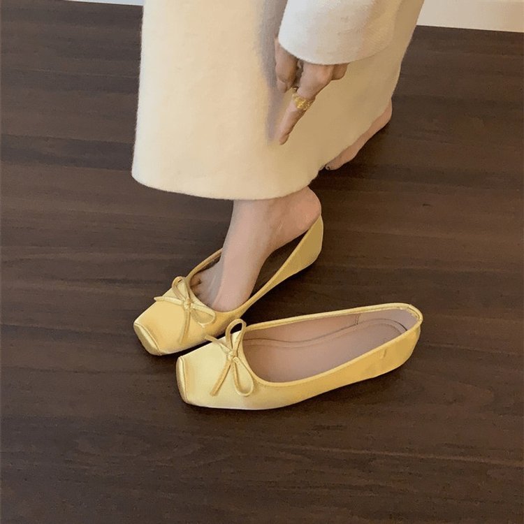 Damen elegante Slipper mit dezentem Schleifenelement und hohem Komfort EB
