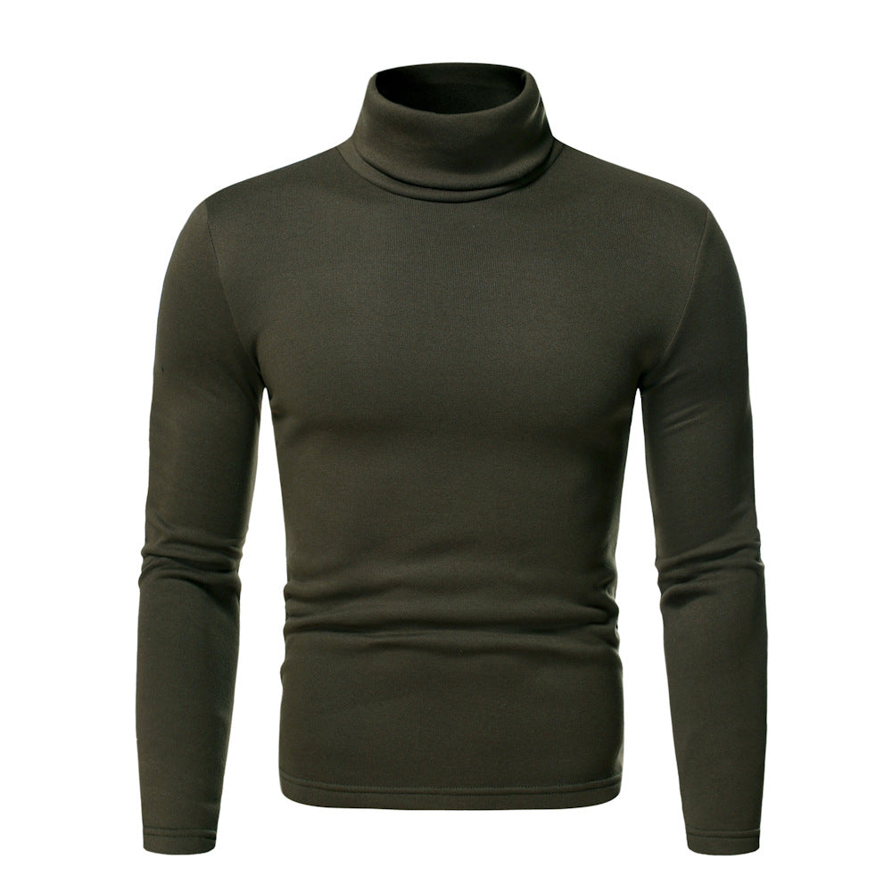 Herren Rollkragenpullover aus weichem Baumwoll-Mix EB