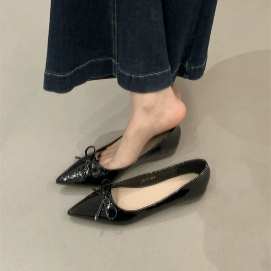 Damen Elegante Ballerinas mit zartem Schleifen-Detail und bequemer Passform EB