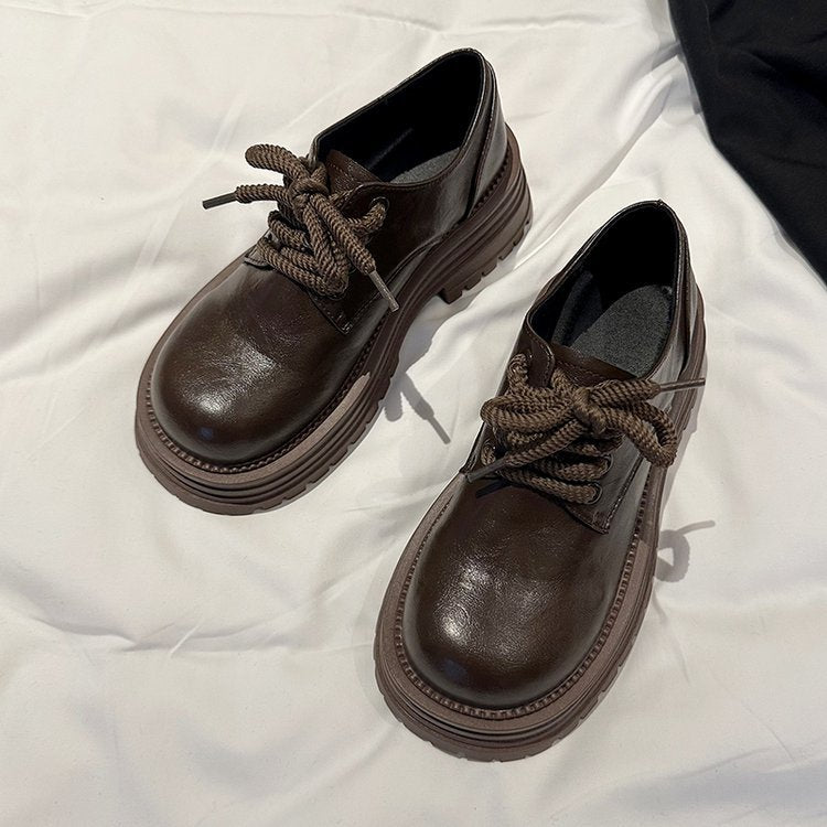 Damen moderne Schnürschuhe mit robuster Gummisohle und strapazierfähigem Obermaterial EB
