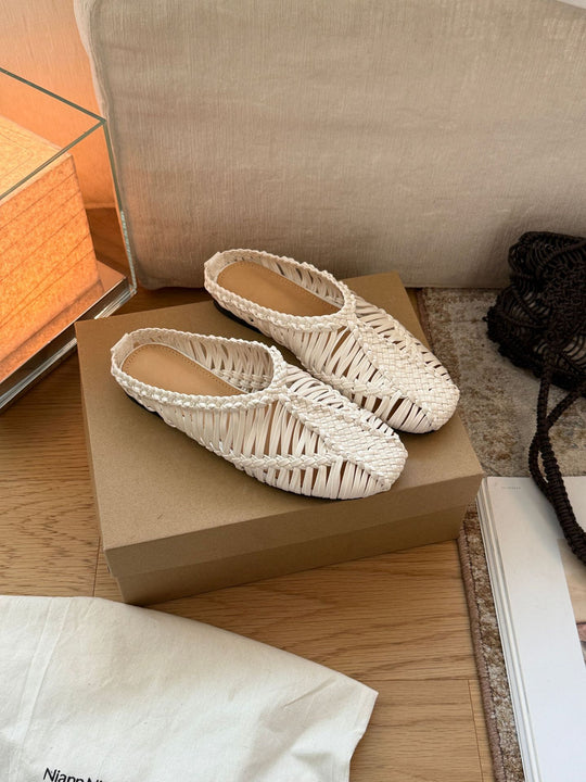 Damen Ausgefallene Leichtgewicht-Sandalen im kunstvollen Geflecht-Design EB