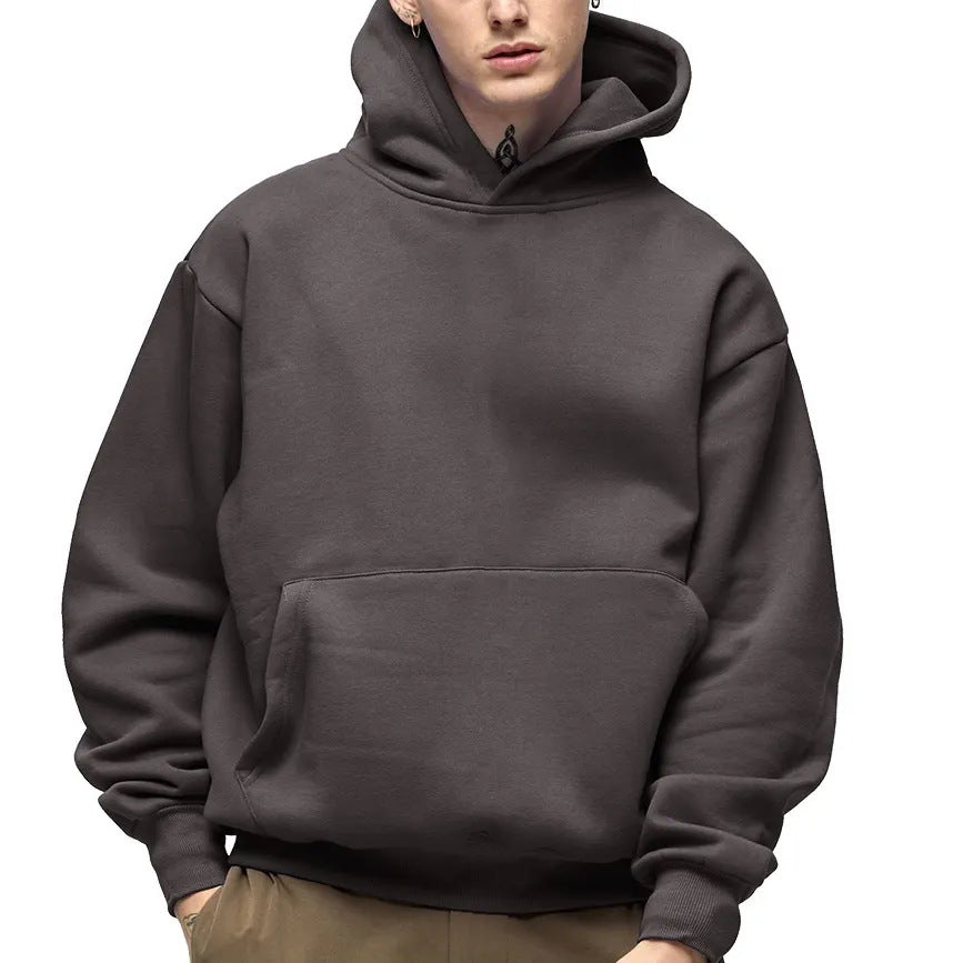 Unisex nan klassischer Kapuzenpullover mit Kängurutasche und weichem Baumwollfleece EB
