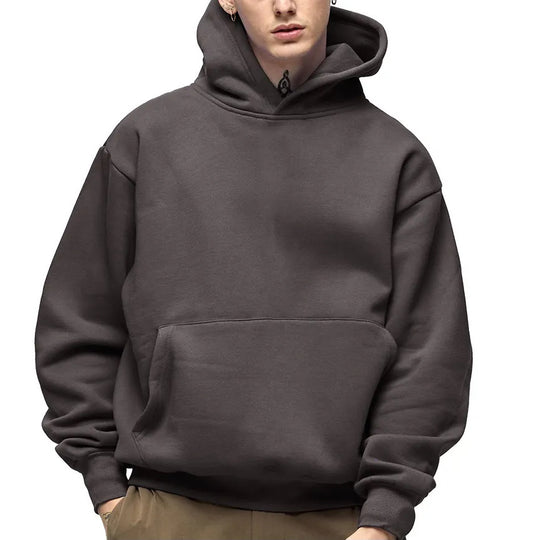 Unisex nan klassischer Kapuzenpullover mit Kängurutasche und weichem Baumwollfleece EB