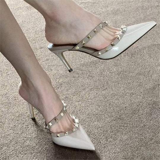 Damen elegante Slingback-Pumps mit modischer Strassverzierung EB
