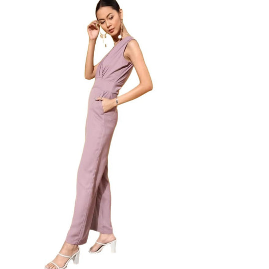 Damen Jumpsuit mit elegantem V-Ausschnitt von EB