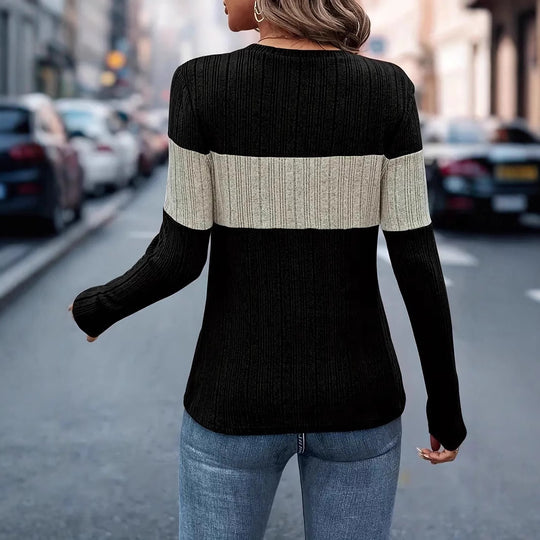 Damen Langarmshirt mit Reißverschluss EB