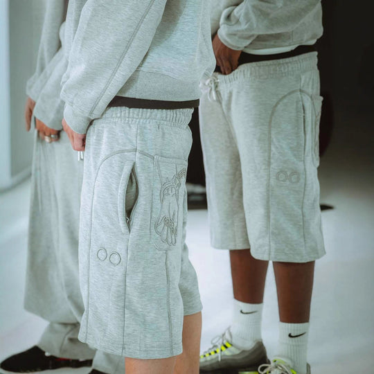 Damen Sportliche Shorts mit kreativem Druck EB
