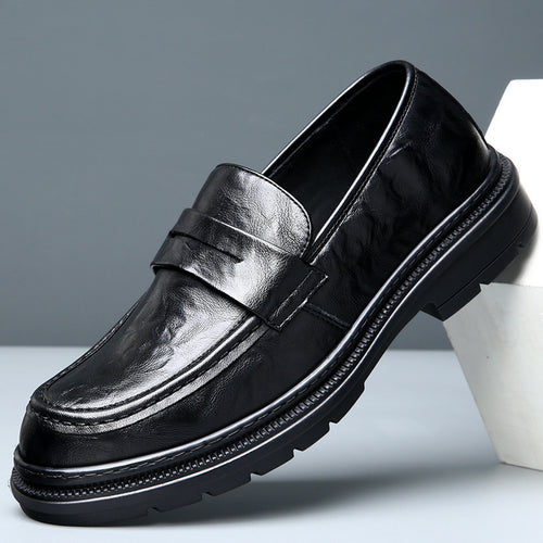 Herren Elegante Ledermokassins mit rutschfester Sohle EB