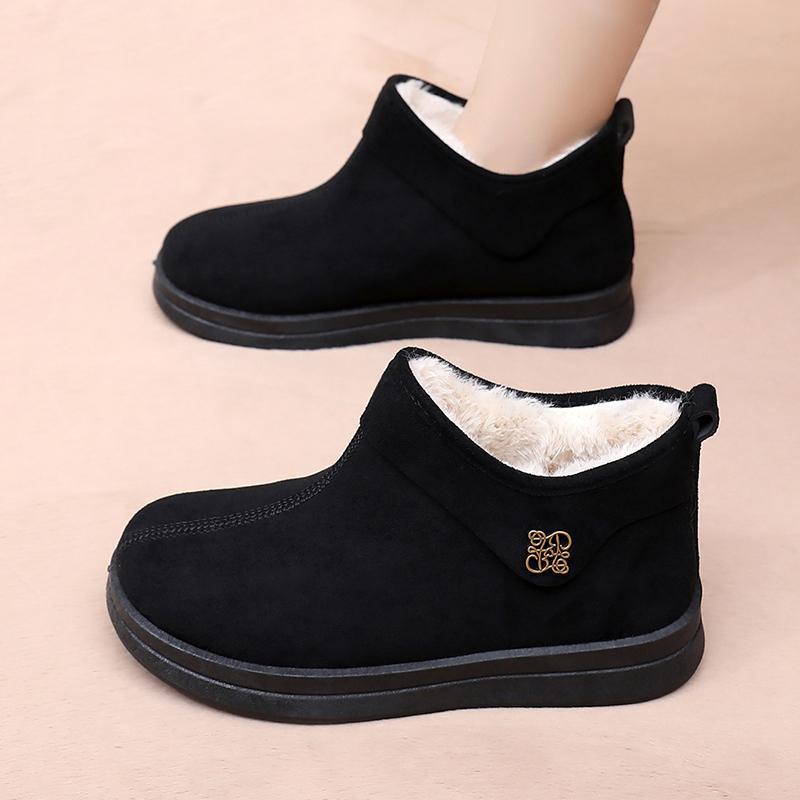 Damen Warmgefütterte Ankle Boots mit rutschfester Sohle EB