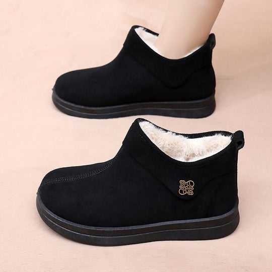 Damen Warmgefütterte Ankle Boots mit rutschfester Sohle EB