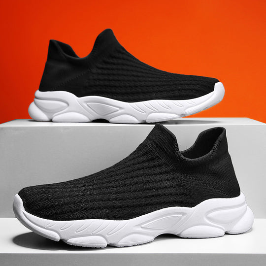Damen Sportliche Slip-On Sneakers mit flexibler Sohle EB