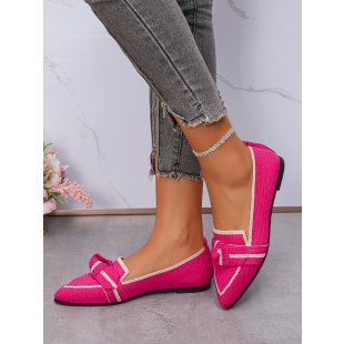 Damen elegante Mokassins mit modischem Schleifen-Design EB
