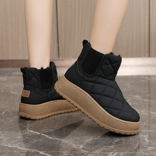 Damen Winterstiefeletten mit isolierender Wattierung und rutschfester Sohle EB