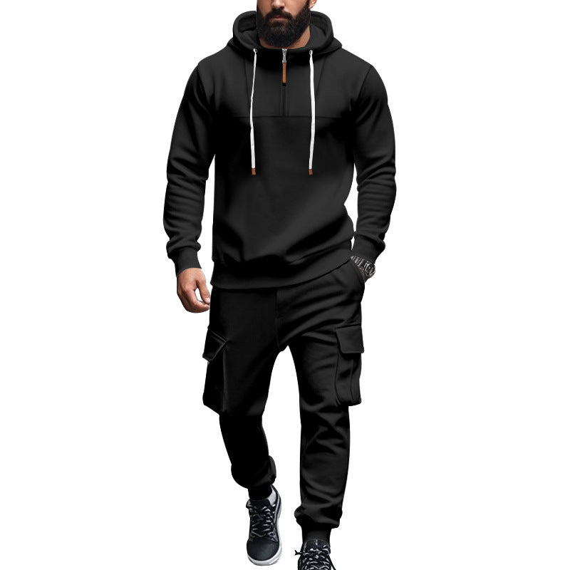 Herren Kapuzensweatshirt und Cargo-Hose Set EB