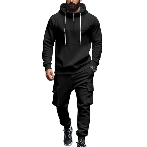 Herren Kapuzensweatshirt und Cargo-Hose Set EB