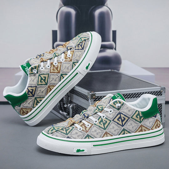 Damen Sportliche Sneakers mit modernem Muster und rutschfester Sohle EB
