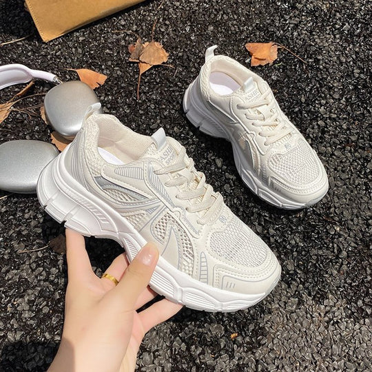 Damen Sport Sneakers mit atmungsaktivem Obermaterial und dämpfender Sohle EB