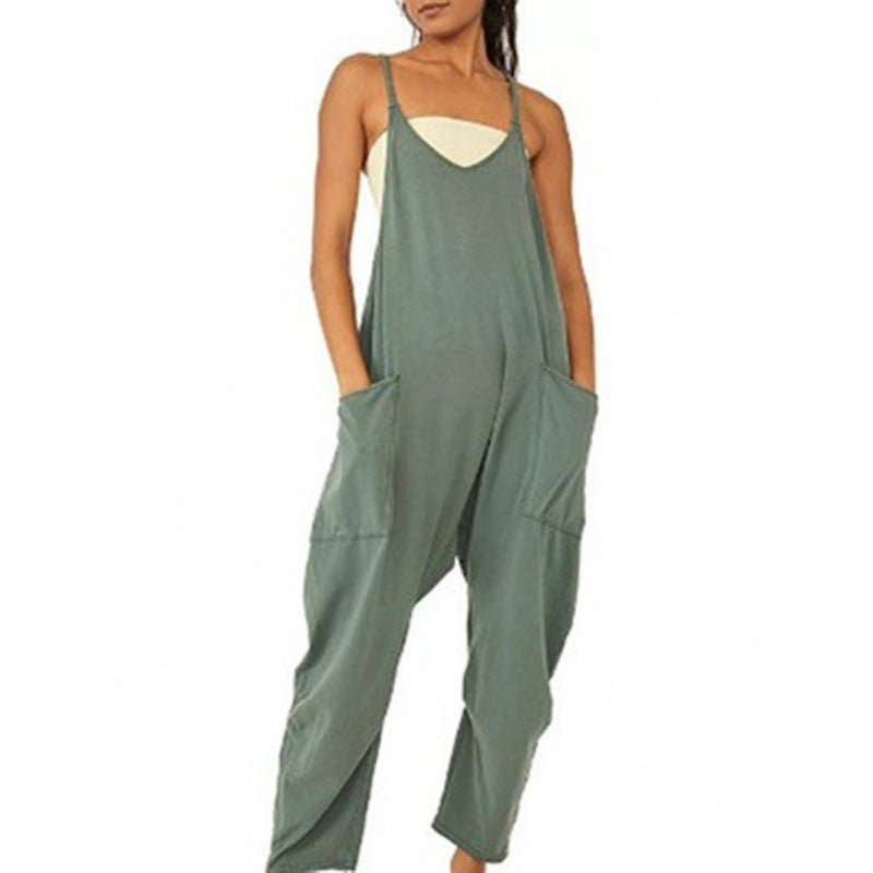 Damen Overall mit lässigem Schnitt und praktischen Taschen EB