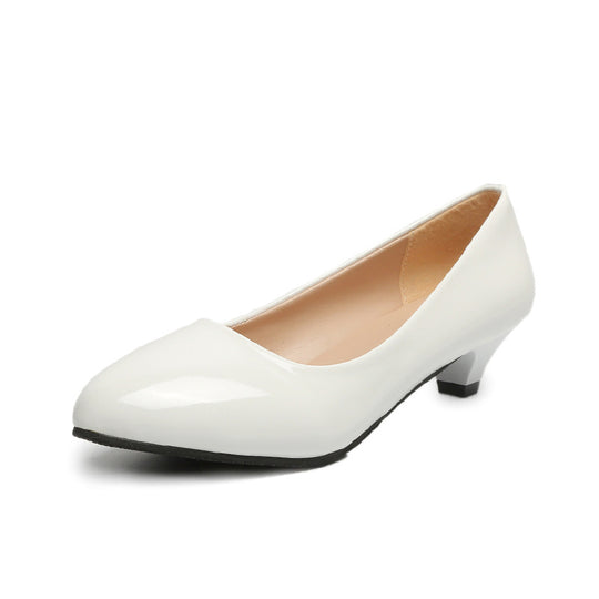 Damen elegante Pumps mit klassischem Design und komfortablem Blockabsatz EB