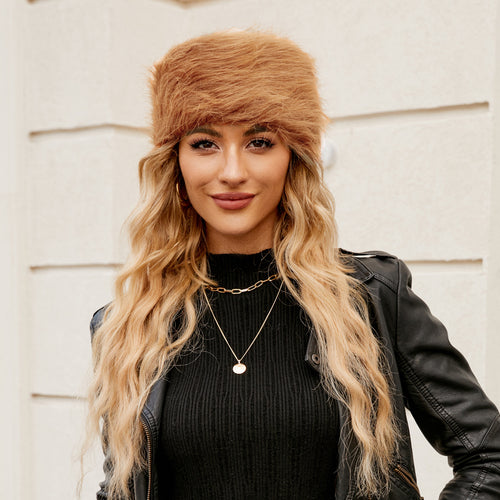 Damen Kuscheliger Fleece-Hut mit modischem Design EB