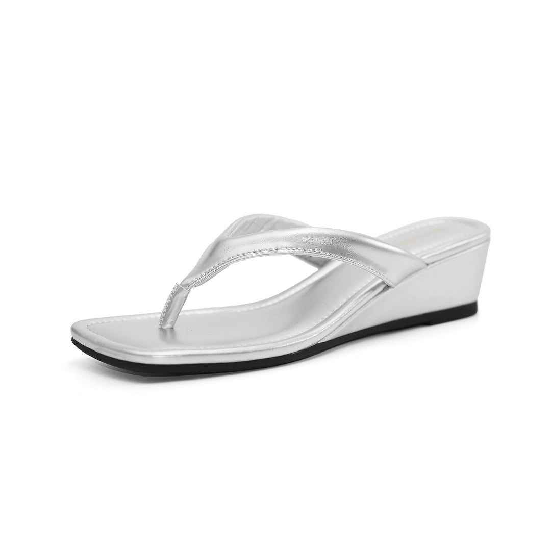 Damen Wedge-Sandalen mit elegantem Riemendesign EB