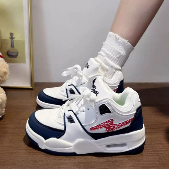 Damen Sportliche Sneaker mit High-Top Design und atmungsaktiver Oberflächenstruktur EB
