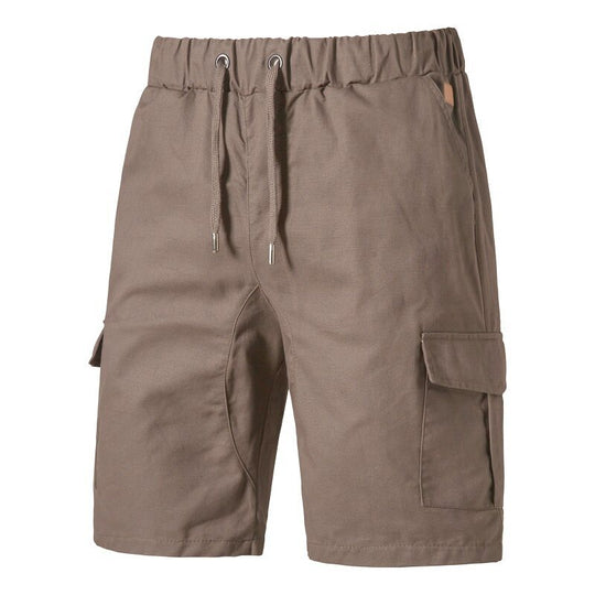 Herren lockere Cargo-Shorts mit praktischen Taschen und elastischem Bund EB