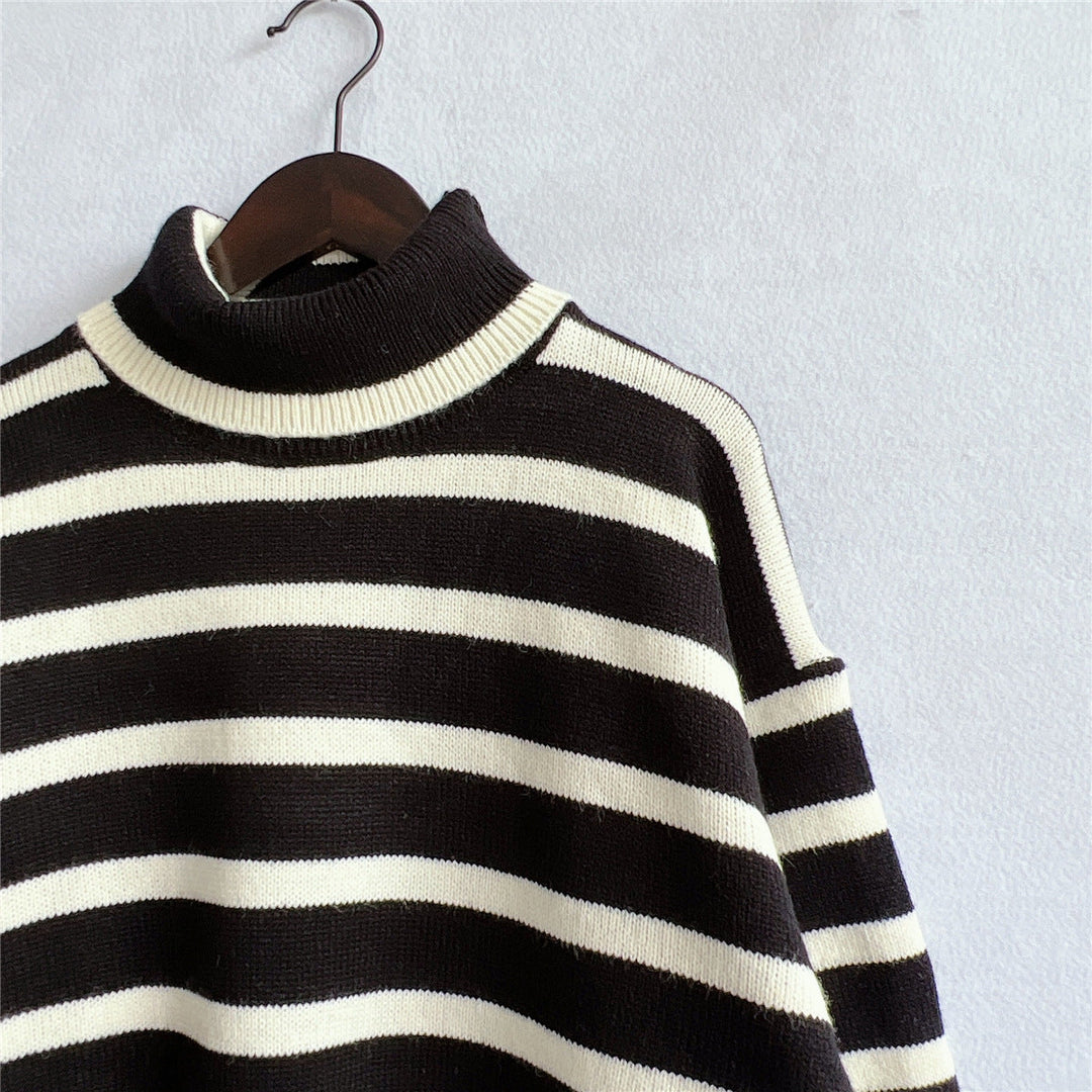 EB | Gestreifter Strickpullover für Herbst & Winter