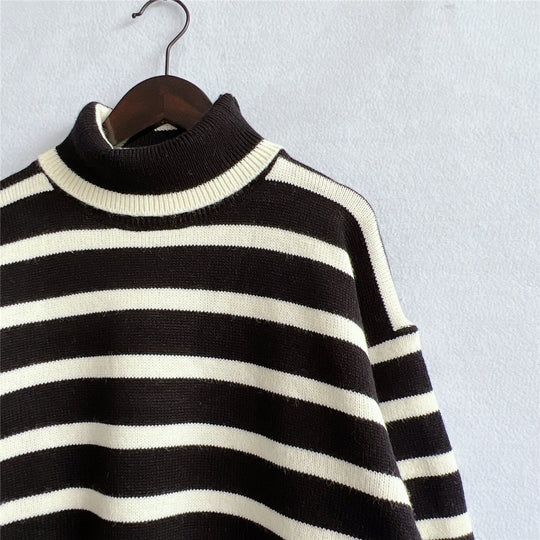 EB | Gestreifter Strickpullover für Herbst & Winter