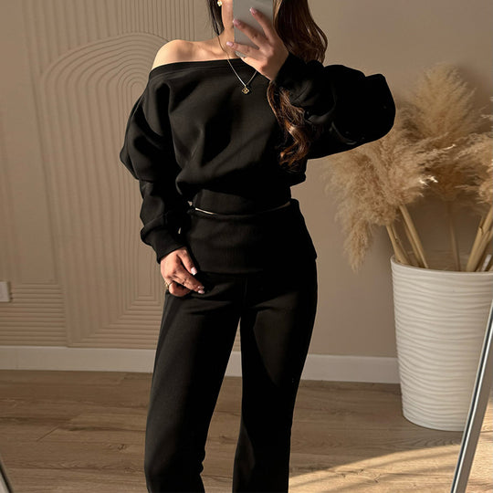 Damen lässiger oversized Lounge-Anzug EB