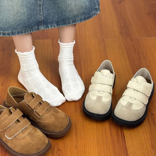 Damen Komfortable Klettverschluss-Sneaker mit atmungsaktivem Obermaterial EB
