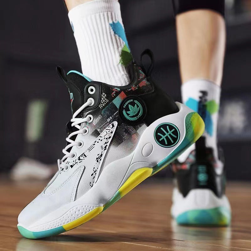 Damen Hochwertige Basketball-Sneaker mit atmungsaktivem Obermaterial und dämpfendem Fußbett EB