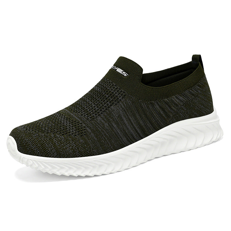 Damen Komfortable Sneaker mit elastischem Strickoberteil und rutschfester Sohle EB