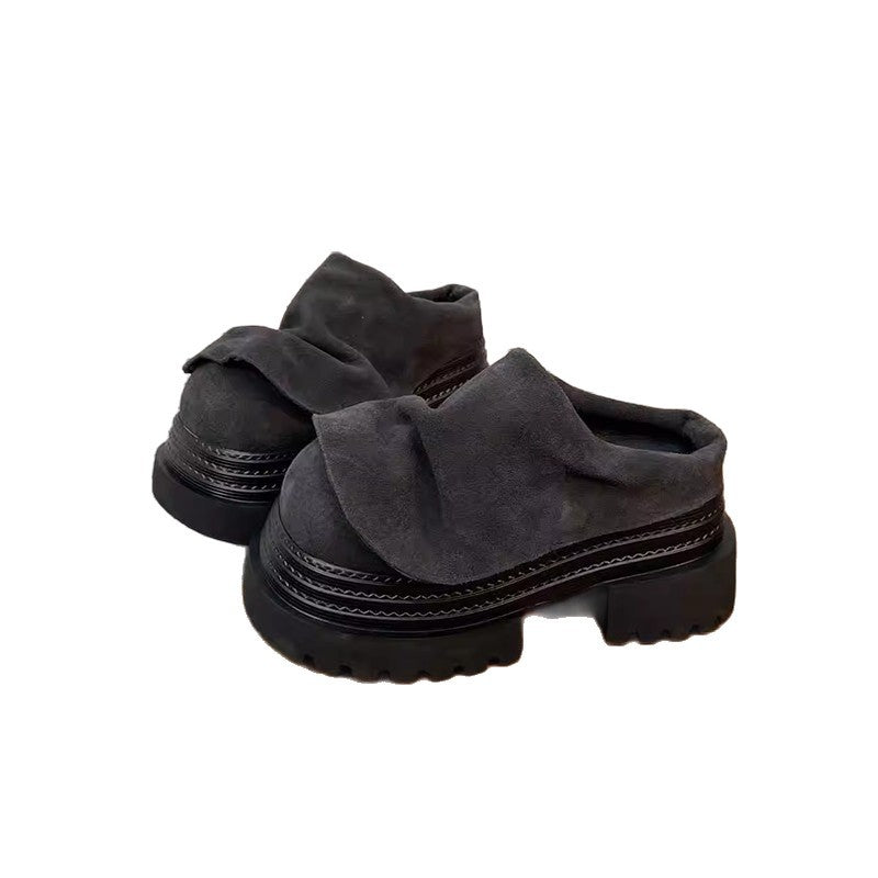 Damen Komfortable Clogs mit modischem Faltendesign EB