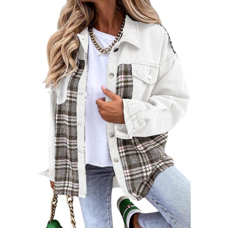 Damen modische Overshirt-Jacke EB