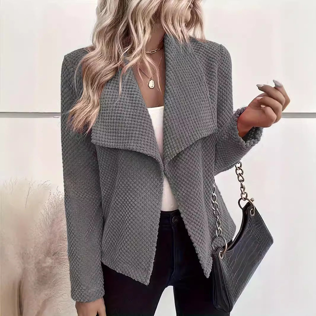Damen Waffelstruktur Blazer EB