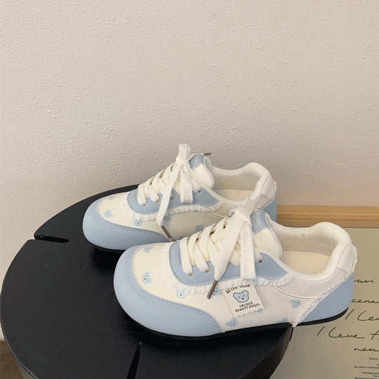 Damen Sneakers mit bezaubernden Bärenmotiven und bequemer Dämpfung EB